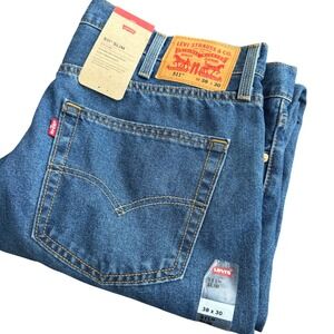 Levi Strauss 511 Slim Mens Jeans W38 L30 Blue Eco Ease Cotton Polyester